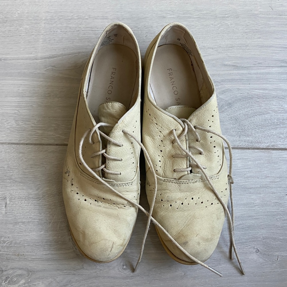FREE - Franco Sarto sand white oxfords